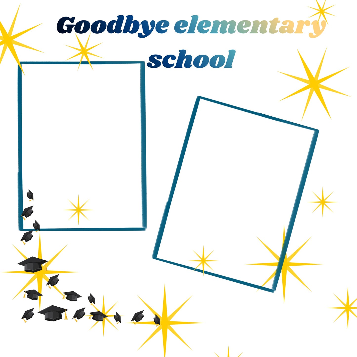 Package 2 for elementary school days memory album 12x12 size