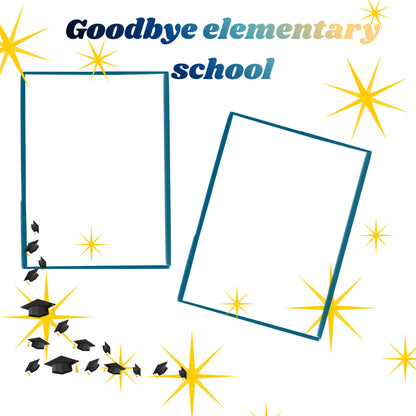Package 2 for elementary school days memory album 12x12 size