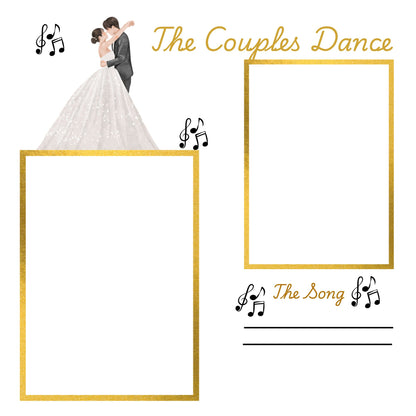 Wedding memory album in gold 12x12 size