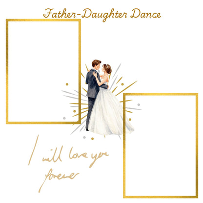 Wedding memory album in gold 12x12 size