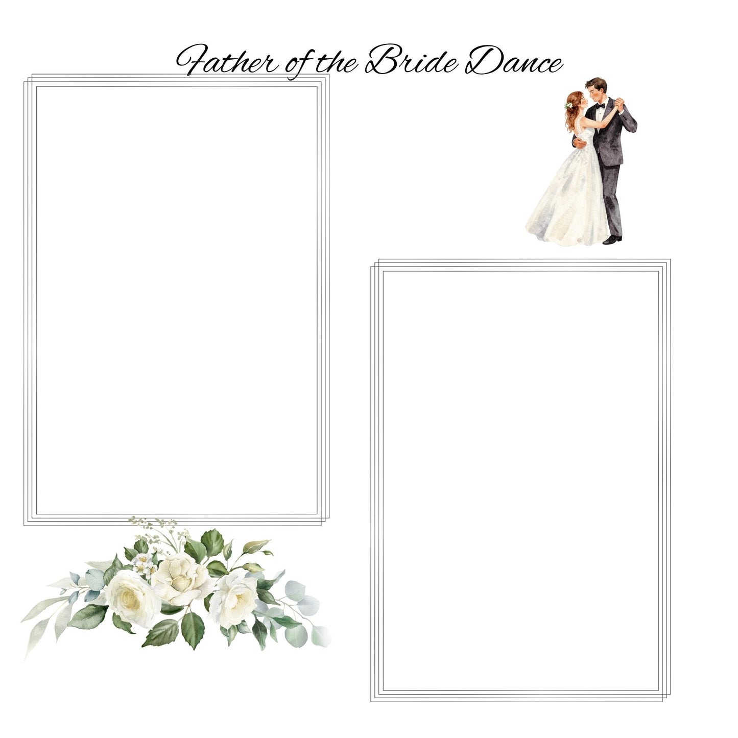 silver/grey wedding album 12x12