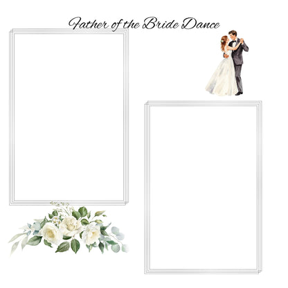 silver/grey wedding album 12x12