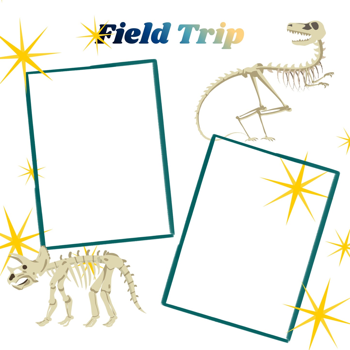 Package 2 for elementary school days memory album 12x12 size