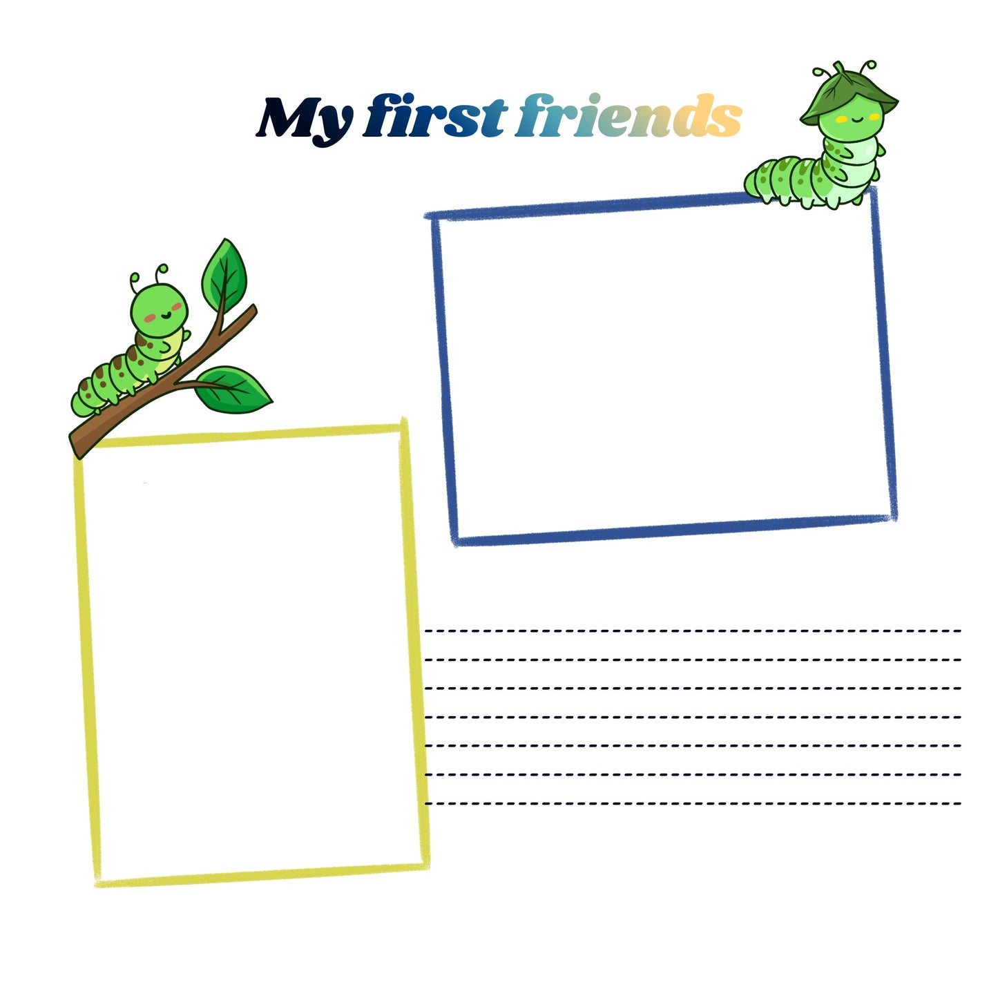 Package 2 for elementary school days memory album 12x12 size