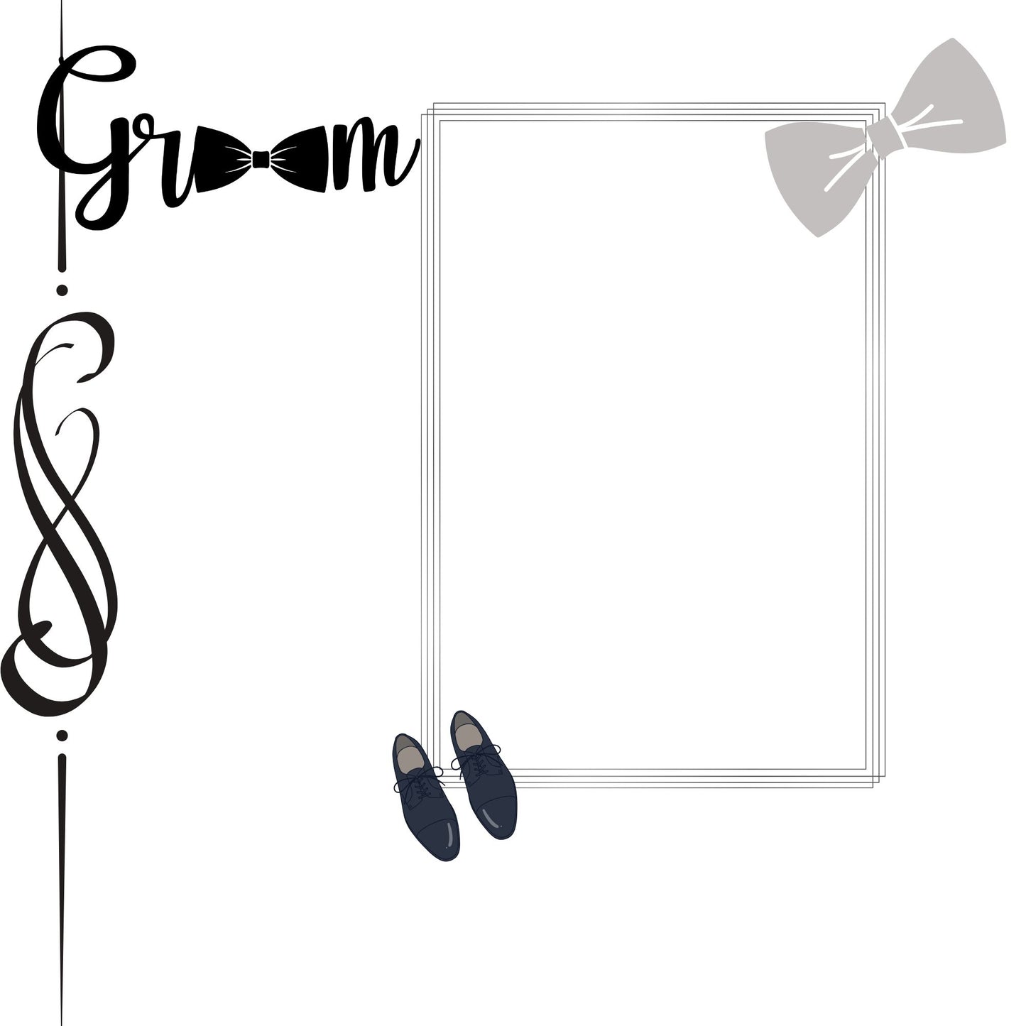 silver/grey wedding album 12x12