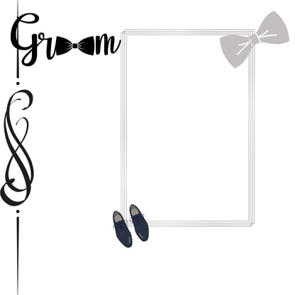 silver/grey wedding album 12x12