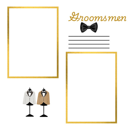 Wedding memory album in gold 12x12 size