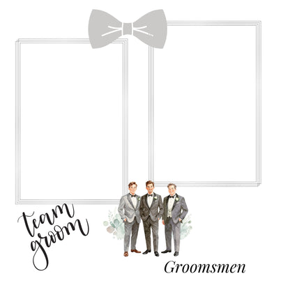silver/grey wedding album 12x12