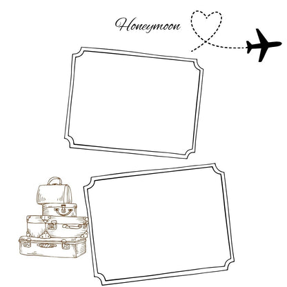 silver/grey wedding album 12x12