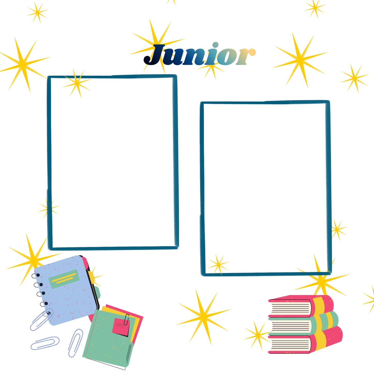 High school scrapbook pages 12x12 size