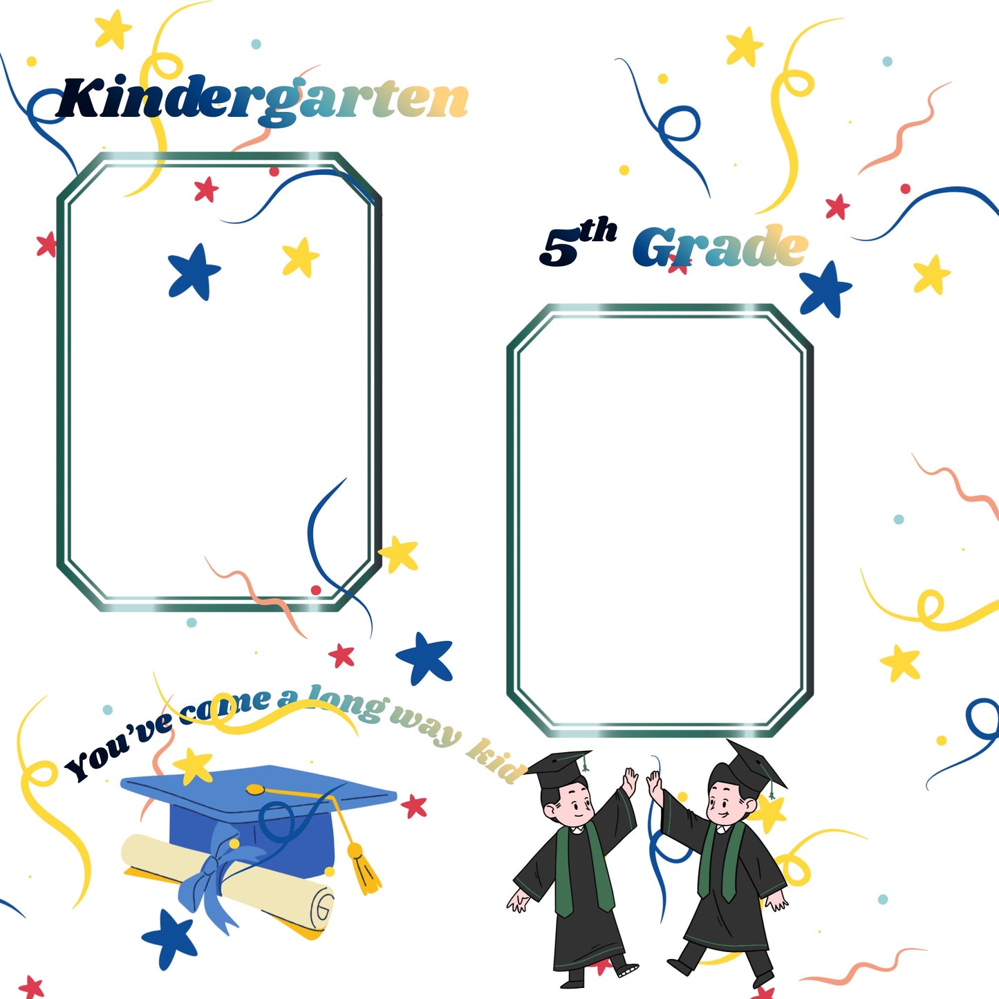 Elementary school memory book pages 12x12 size