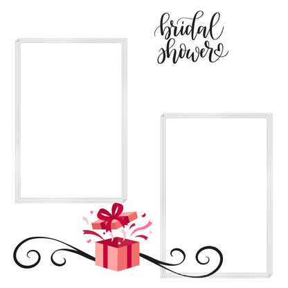 silver/grey wedding album 12x12