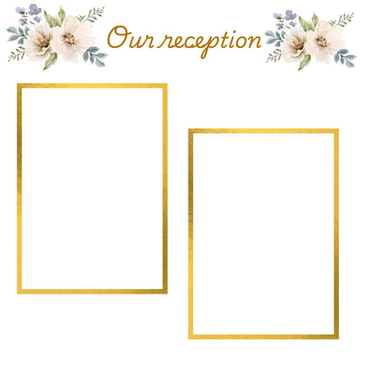 Wedding memory album in gold 12x12 size