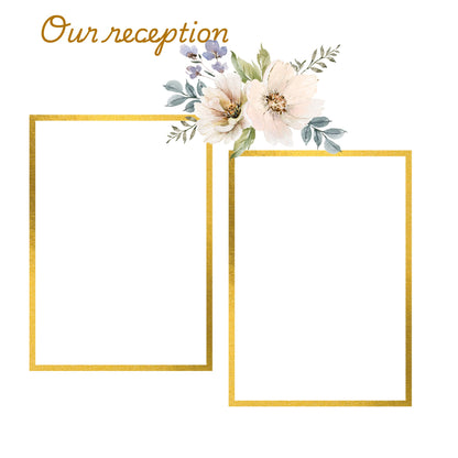 Wedding memory album in gold 12x12 size