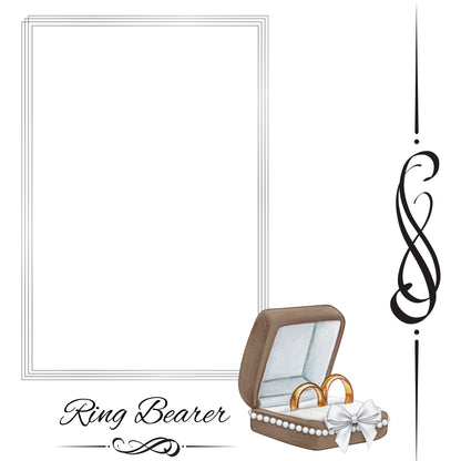 silver/grey wedding album 12x12