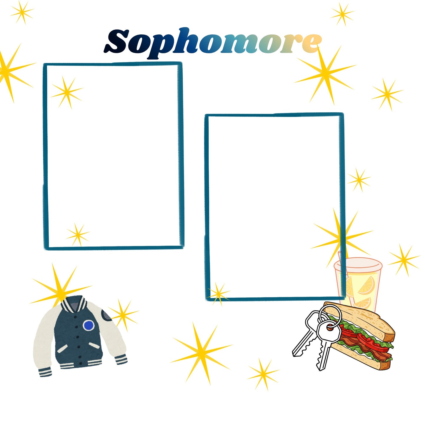 High school scrapbook pages 12x12 size