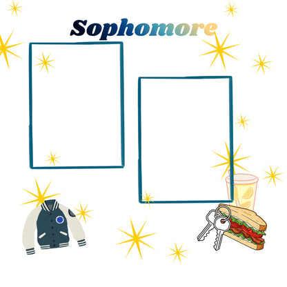 High school scrapbook pages 12x12 size