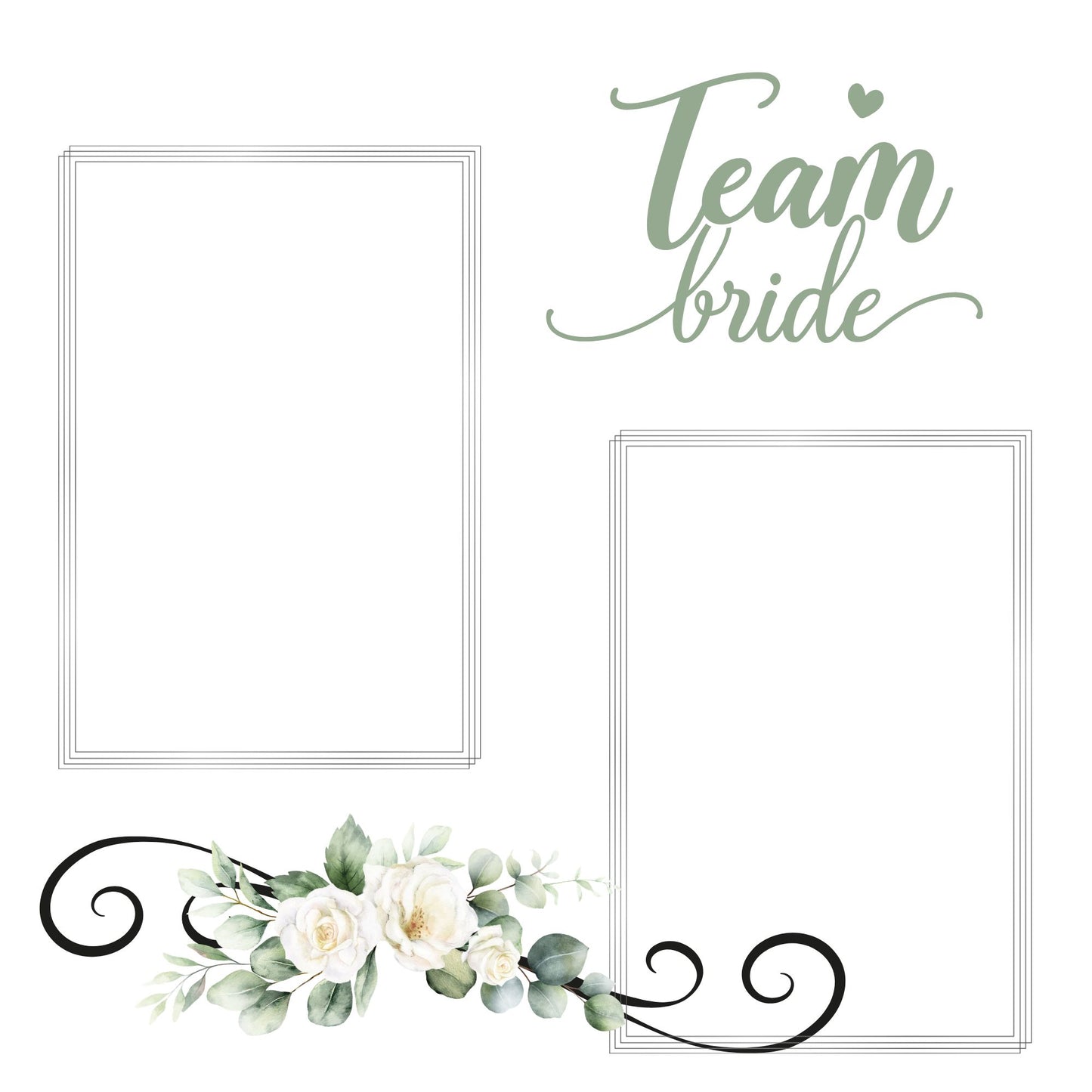 silver/grey wedding album 12x12