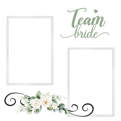 silver/grey wedding album 12x12