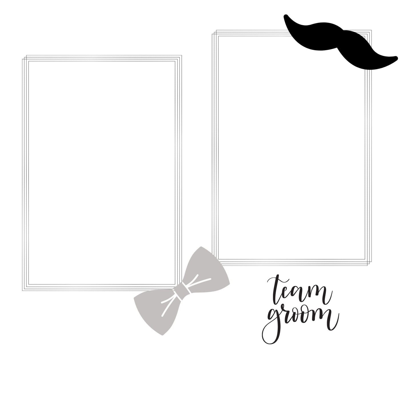 silver/grey wedding album 12x12