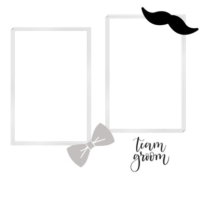 silver/grey wedding album 12x12
