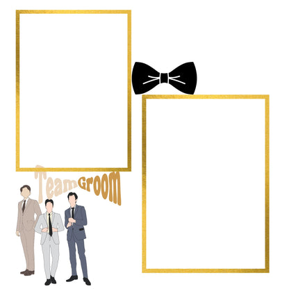 Wedding memory album in gold 12x12 size