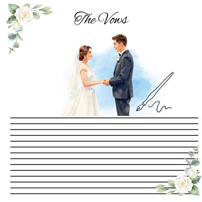 silver/grey wedding album 12x12
